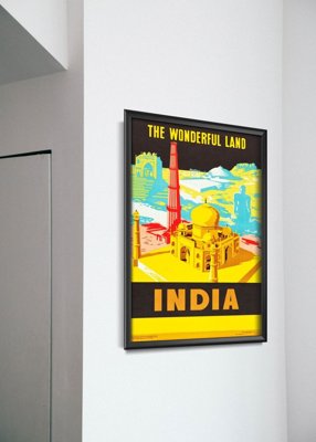 Vintage poster India The Wonderful Land