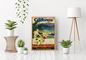 Canvas poster California this summer