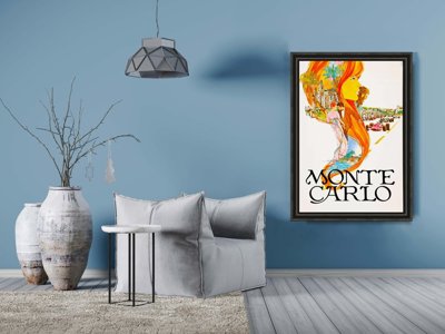 Vintage poster Monte Carlo Monaco