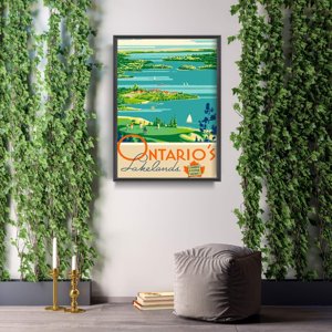 Poster Ontario Canada Lakelands