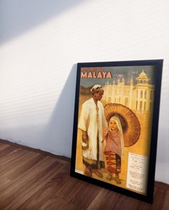 Vintage poster art Picturesque Malaya