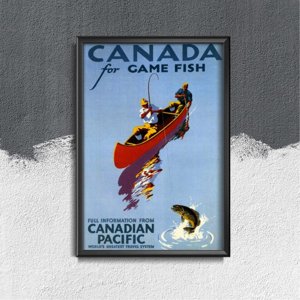 Wall art Canada for game fish