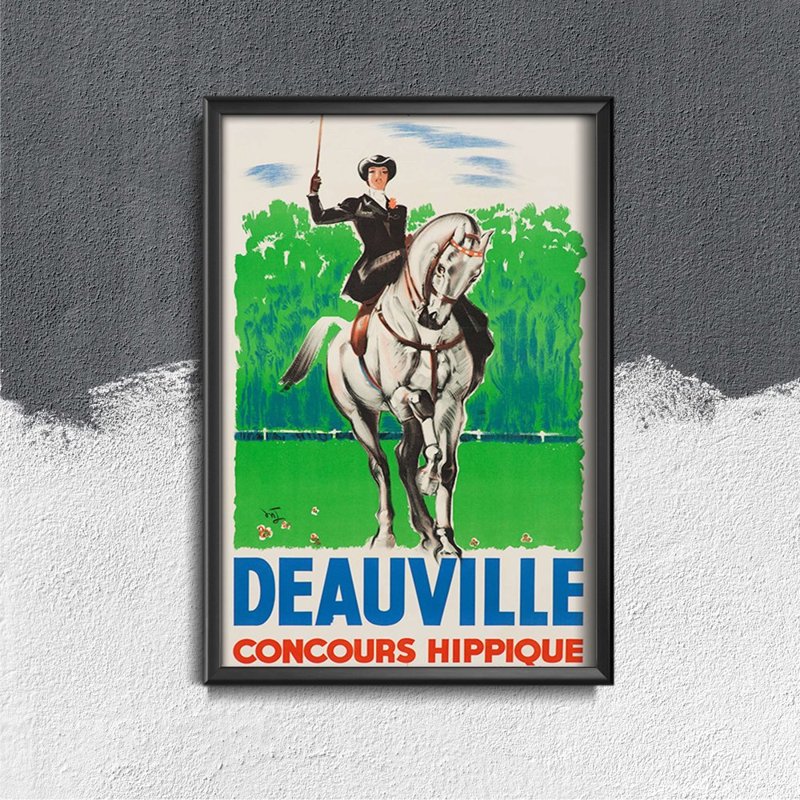 Vintage poster Deauville Concours Hippique France