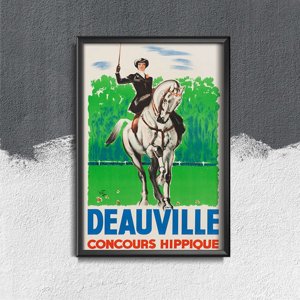 Vintage poster Deauville Concours Hippique France