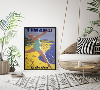 Poster New Zealand Timaru by the Sea