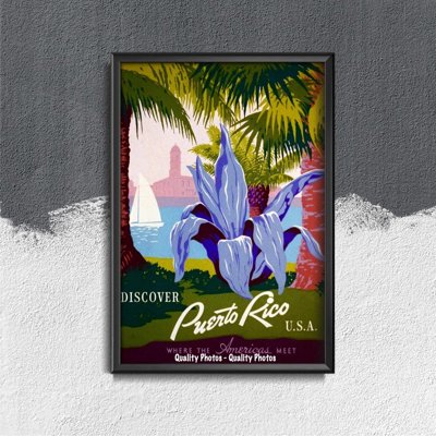 Vintage poster Puerto Rico USA