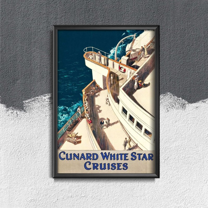 Canvas poster Cunard White Star Cruises