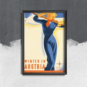 Vintage poster Winter in Austria