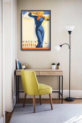 Vintage poster Winter in Austria