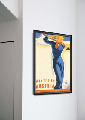 Vintage poster Winter in Austria