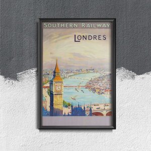 Vintage poster art Southern Railway London