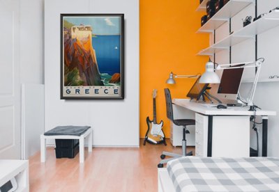 Canvas poster Mount of Athos Greece