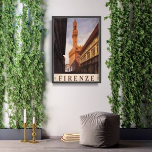 Wall art Retro poster Firenze Italy