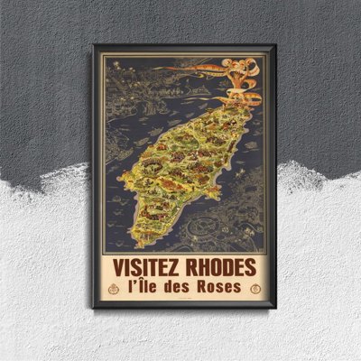 Poster Rhodes Island Greece