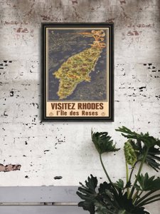 Poster Rhodes Island Greece