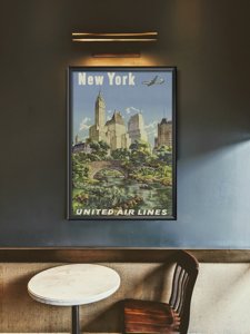 Canvas poster New York United Air Lines Poster Joseph Feher