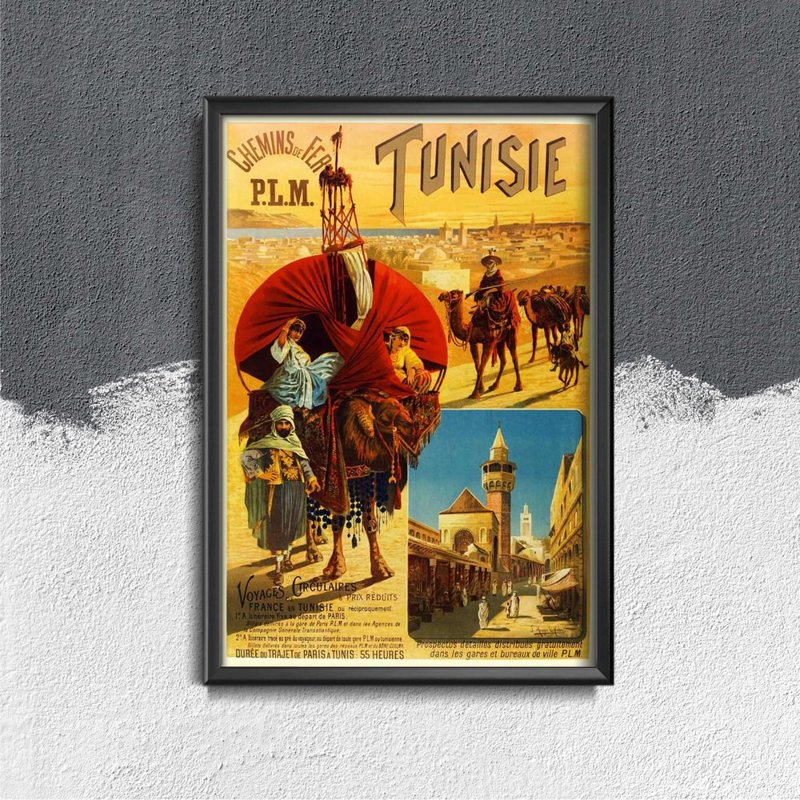 Vintage poster Tunisie