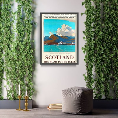 Vintage poster Scotland The Road tothe Isles Great Britain