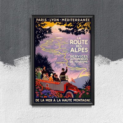 Poster La route des Alpes Lyon