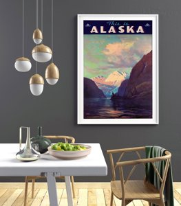 Vintage poster This is Alaska