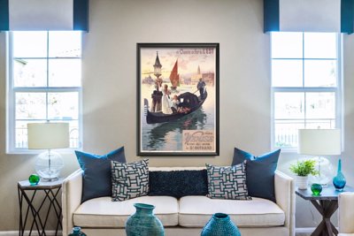 Wall art Poster from Paris and Venice