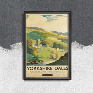 Vintage poster Yorkshire Dales
