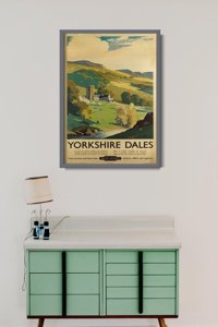 Vintage poster Yorkshire Dales