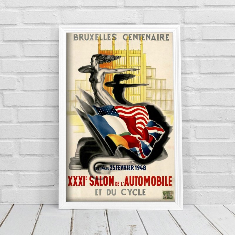 Canvas poster Car Print