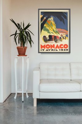 Vintage poster Cars Monaco