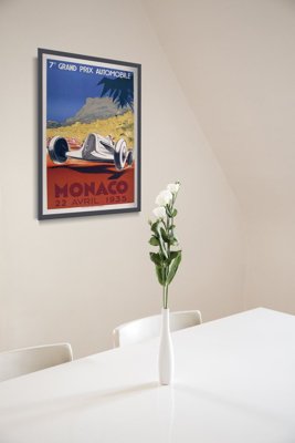 Vintage poster art Grand Prix Automobile Monaco