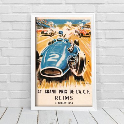 Wall art Automobile Grand Prix Reims