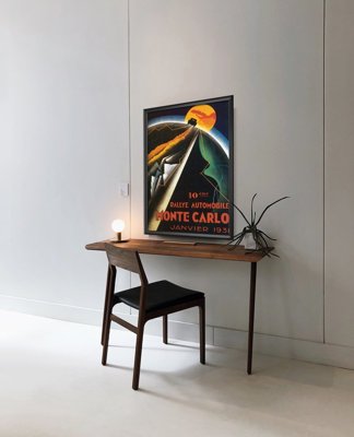 Canvas poster Vinatge Poster Rallye Automoblie Monte Carlo