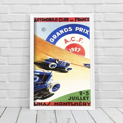 Vintage poster Automobile Grand Prix France