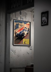Vintage poster Grand Prix Automobile PAU