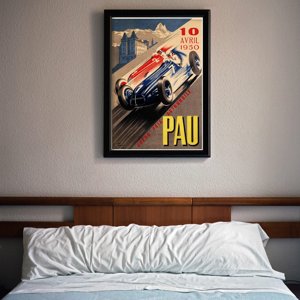 Vintage poster Grand Prix Automobile PAU