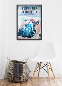 Wall art Grand Prix de Marseille Grand Prix Poster