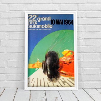 Canvas poster Grand Prix Automobile Monaco