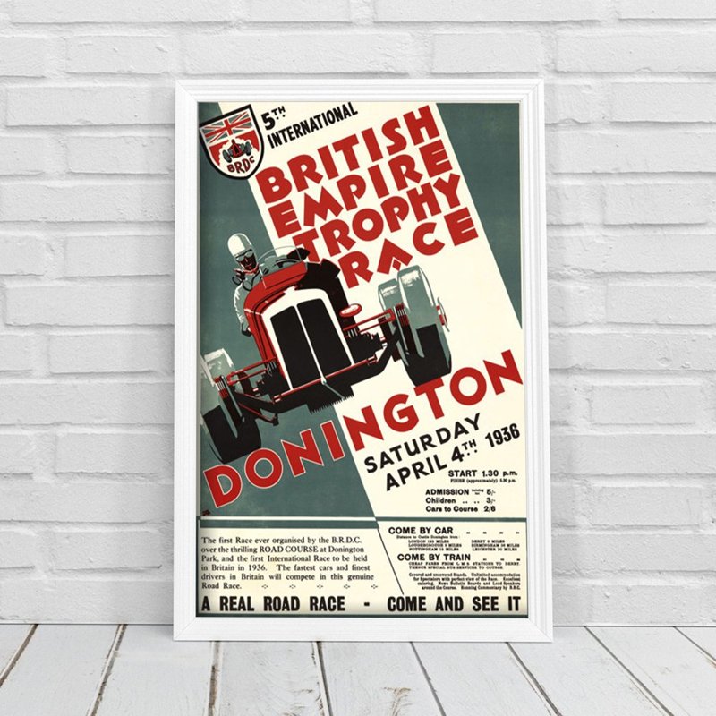 Vintage poster British Empire Trophy Race Grand Prix Poster