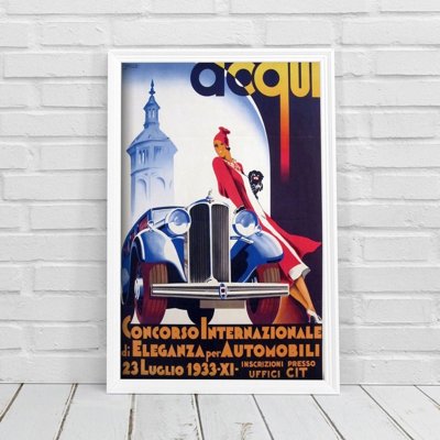 Canvas poster Acqui Concorso Internazionale di Eleganza per Automobili