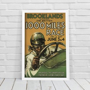 Poster Grand Prix Poster Brooklands The British Miles Race