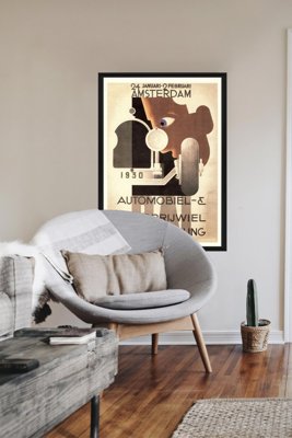 Canvas poster Travel Poster Car Show Amsterdam