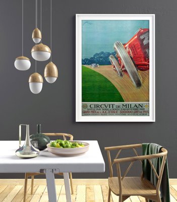 Poster Grand Prix Poster Circvit de Milan Grand Prixde L’A.C d’Italie