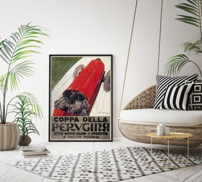 Vintage poster Grand Prix Poster Coppa della Perugina Federico Seneca