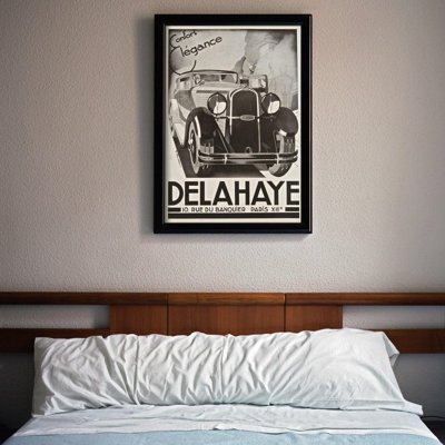 Vintage poster art Delahaye Confort Elegance Car Poster Art Print