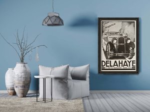 Vintage poster art Delahaye Confort Elegance Car Poster Art Print