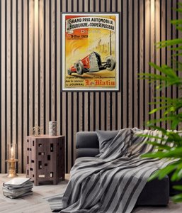 Canvas poster Grand Prix Automobile de Bourgogne et Coupe Repusseau