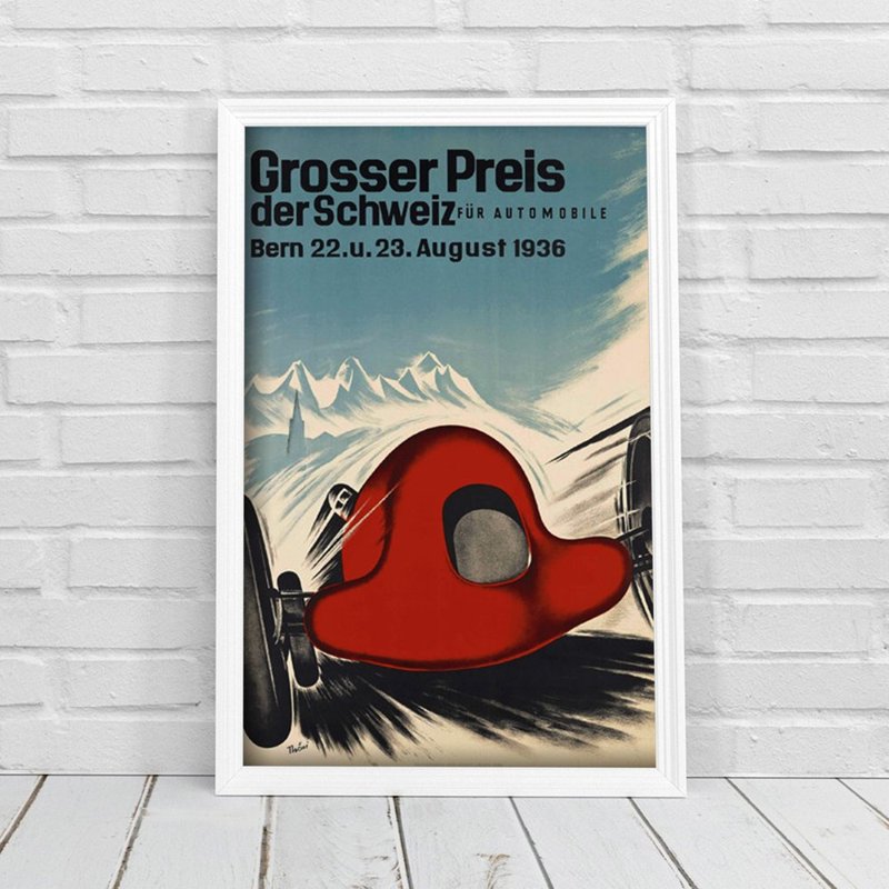 Poster Grosser Preis der Schweiz für Automobile