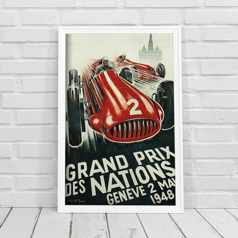 Vintage poster Grand Prix des Nations Geneve