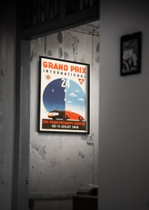 Vintage poster art Grand Prix International SPA Francorchamps Stavelot