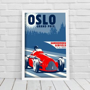 Canvas poster Oslo Grand Prix Grand Prix Poster
